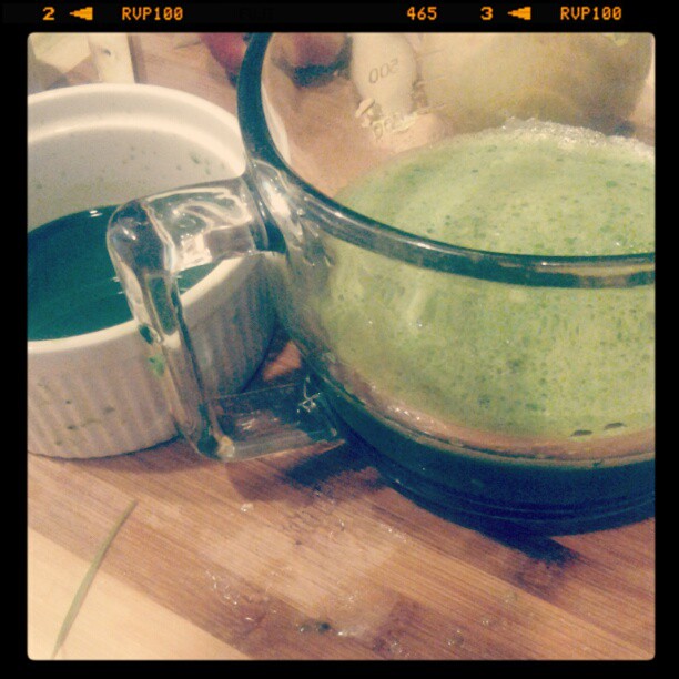 Post image for The Health Makeover :: Today’s Drink – Ginger Wheatgrass + Peachy Green Juice